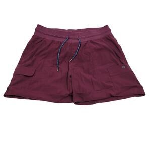 Columbia Burgundy Pockets Athletic Walking Hiking Women's Shorts L